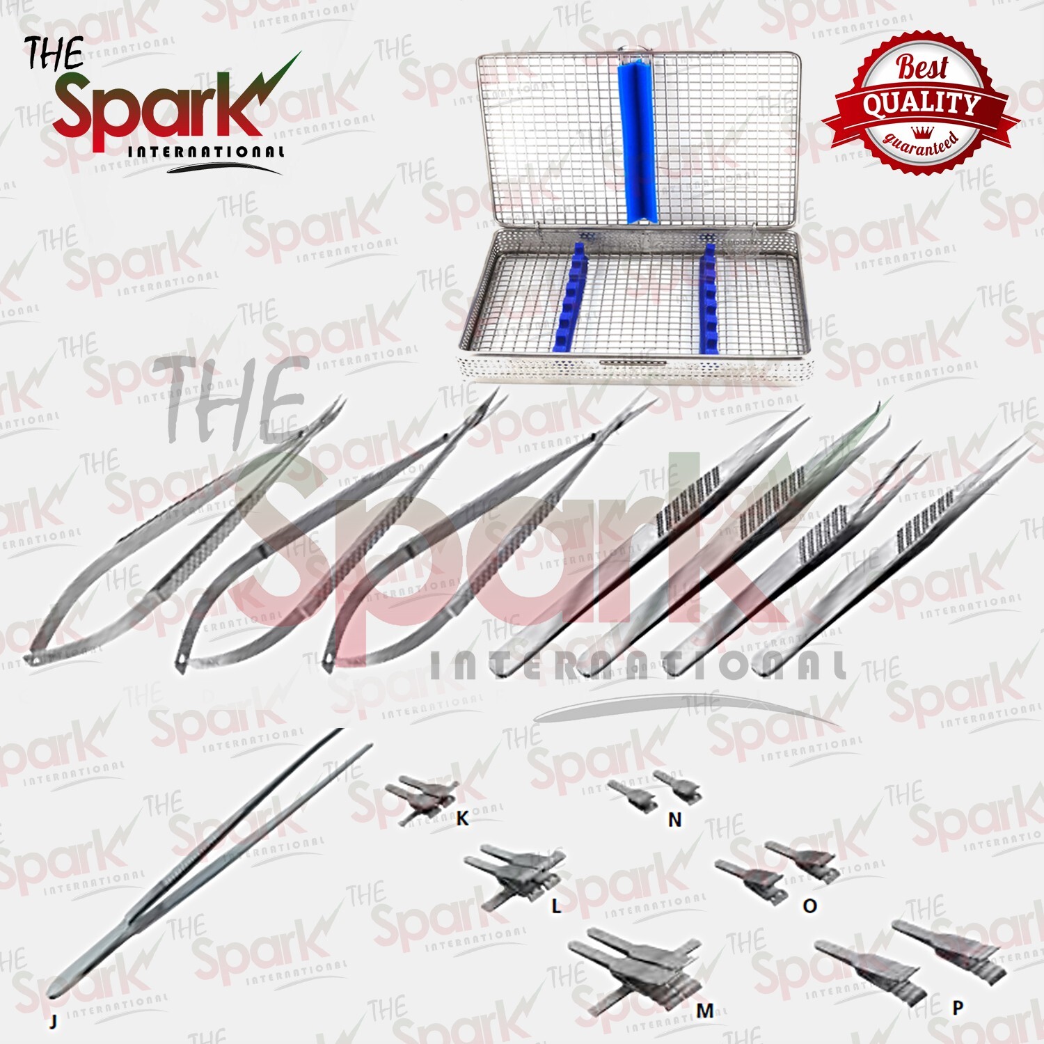 Hand Basic Set Flat Handle Micro Surgery Surgical instruments
