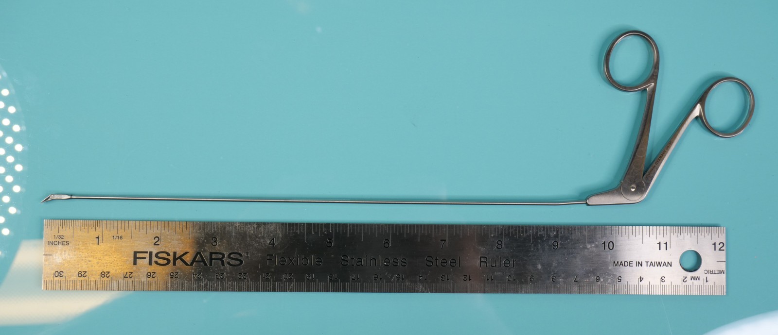 Pilling ENT Feder Ossoff 50-6818 Micro Laryngeal Scissors, Angled Up