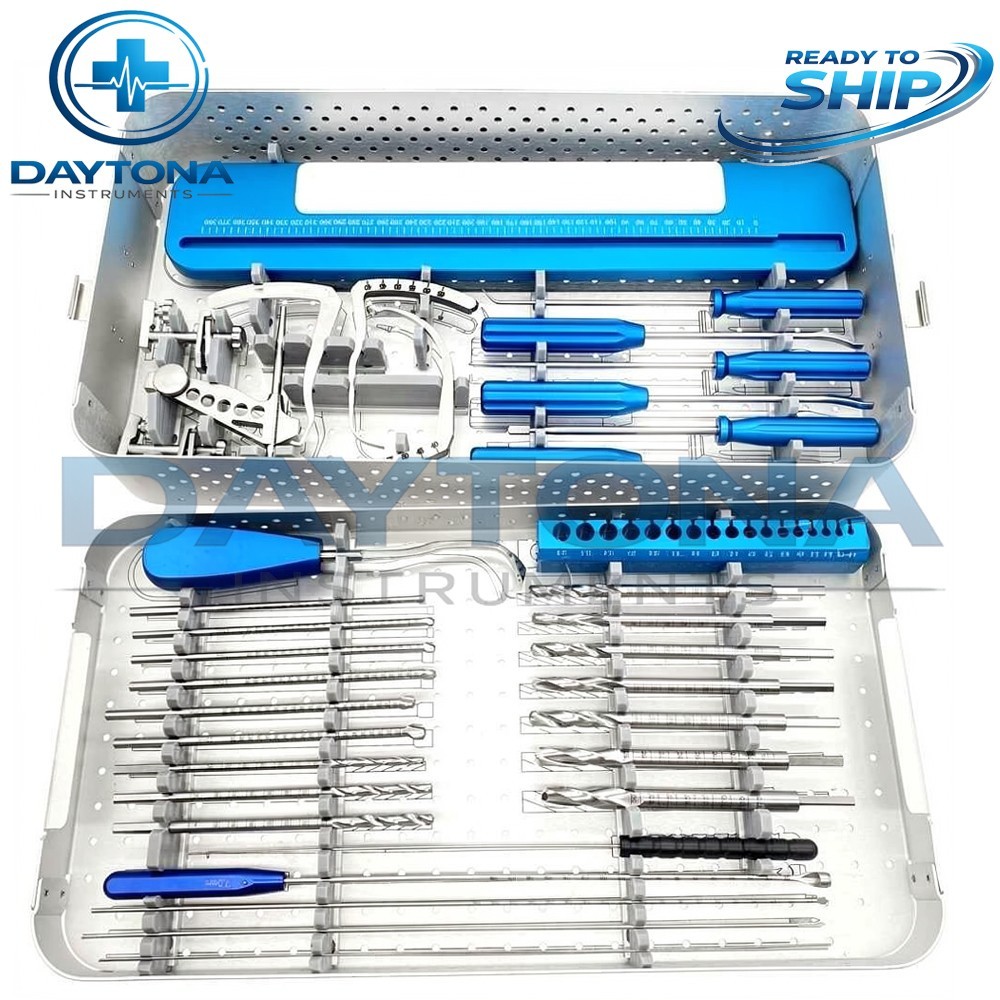 ACL PCL Knee Arthroscopy Surgical Surgery Instruments Set With Sterilization Box