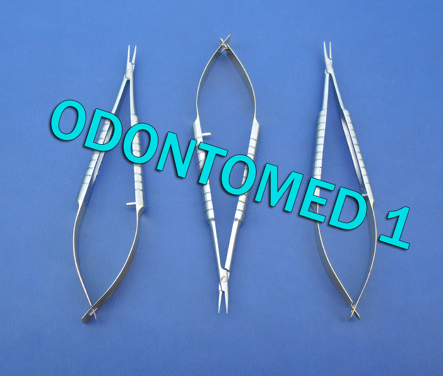 3 Micro Castroviejo Needle Holder 4.5″ Cvd Gold Plated Surgical Instrument