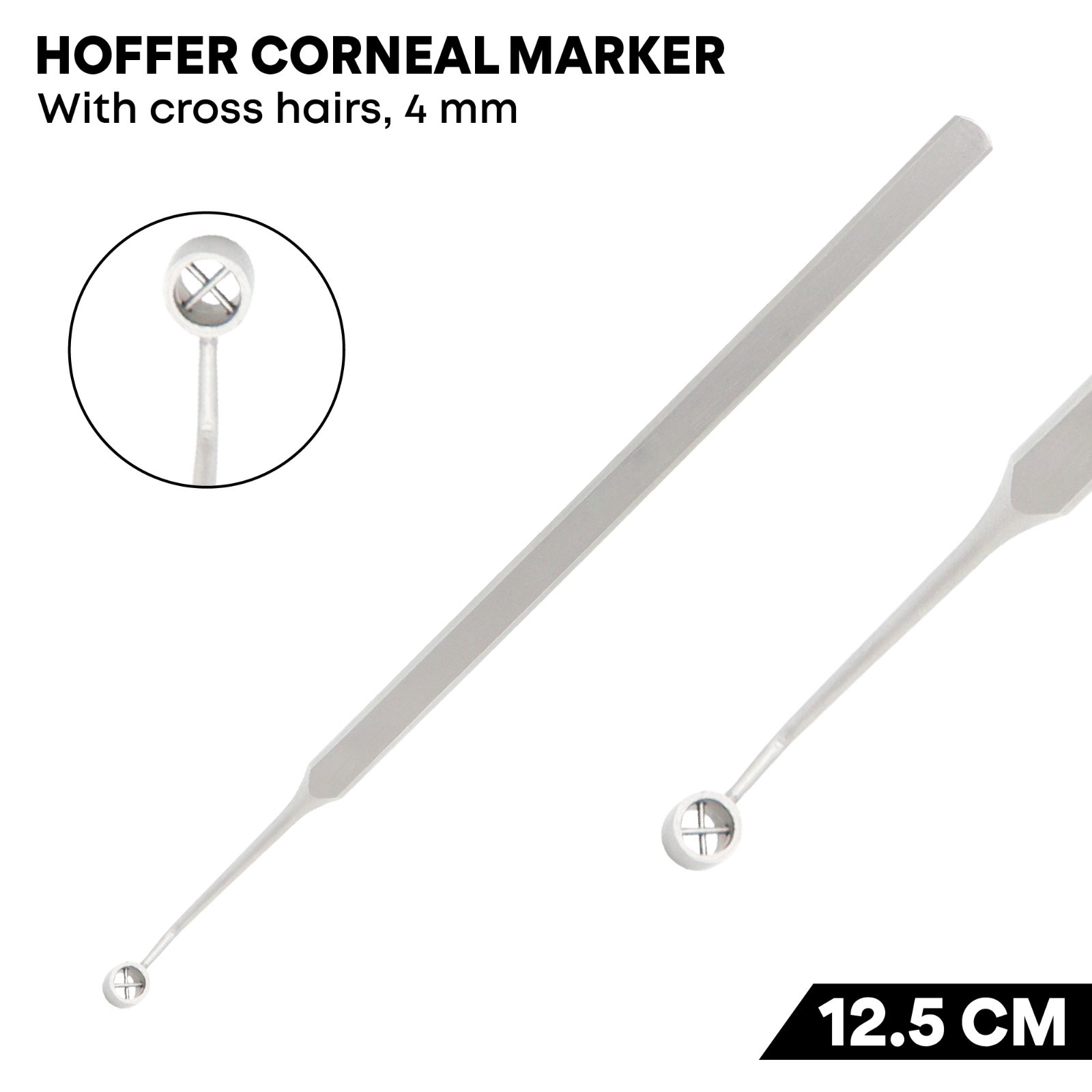 Hoffer Optic Zone Marker Cross Hairs 4.0mm Surgical Ophthalmic Instrument German