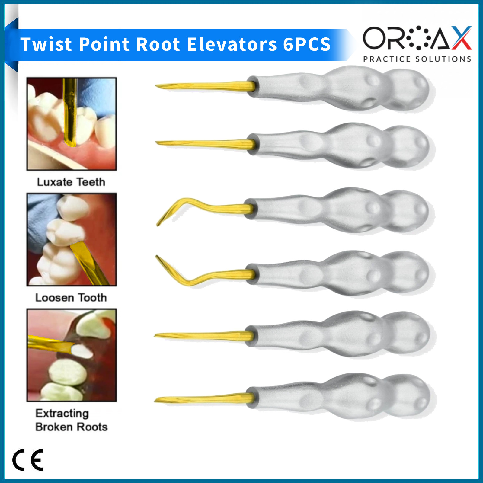 Advanced Root Tip Luxating Elevators Precision Surgical Kit for Tooth Extraction