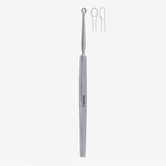 Fox Dermal Curette, 5.75″, Round Tip, 3mm Diameter, Premium