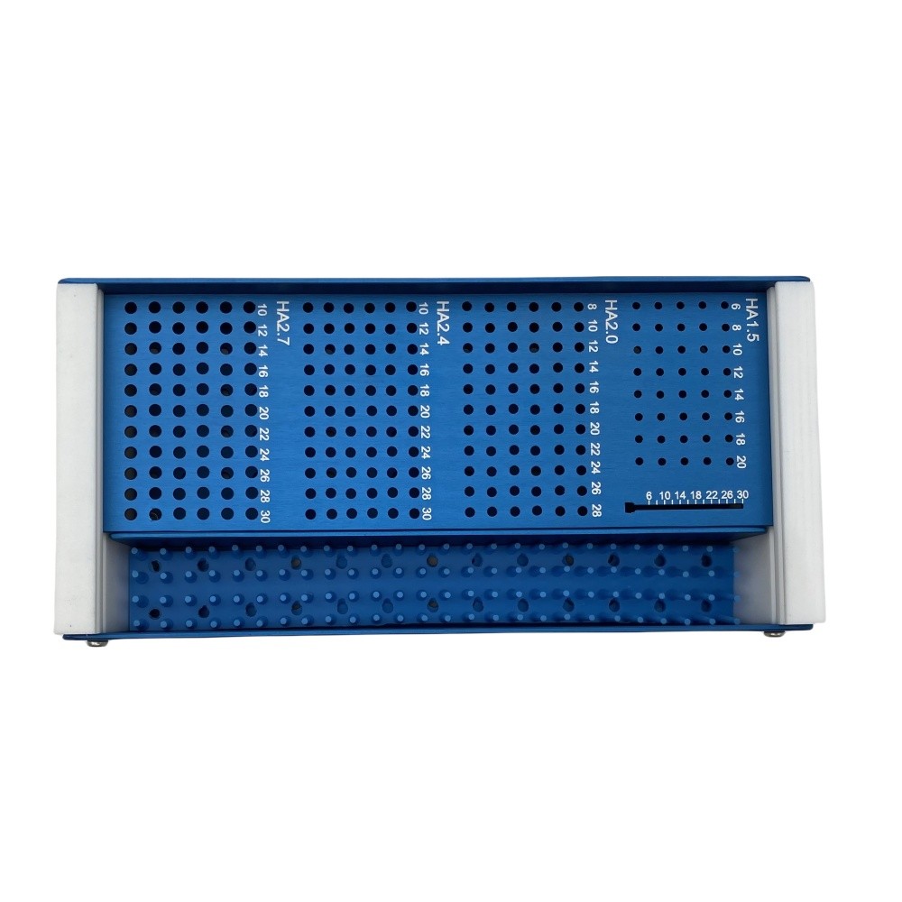 Sterilization Box for Mini Orthopedic 1.5/2.0/2.4/2.7mm screw box pet