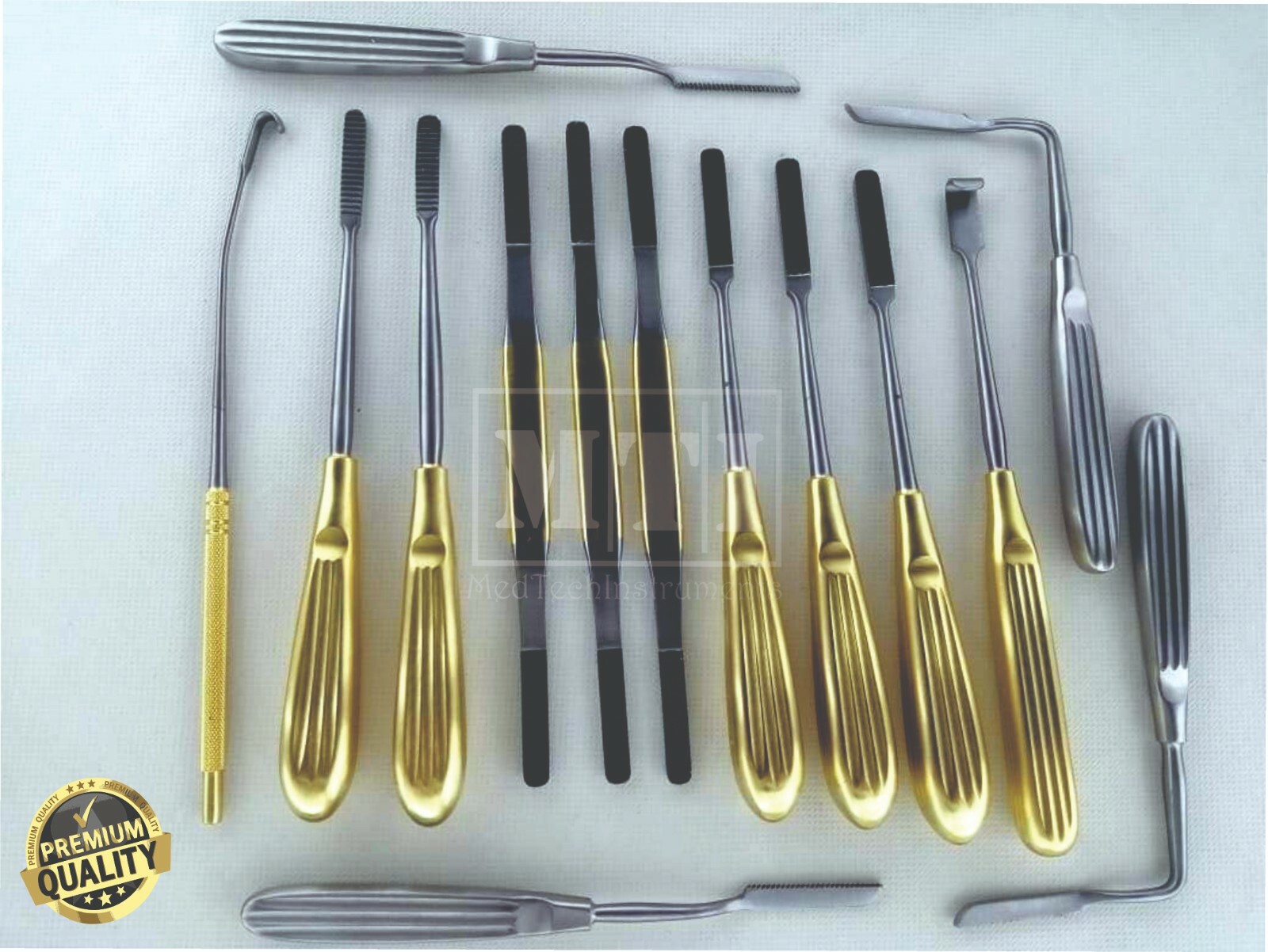 Plastic Surgery Face Lift Endoscopic Brow lift Nasal Rasps Instrument Box 15 Pcs