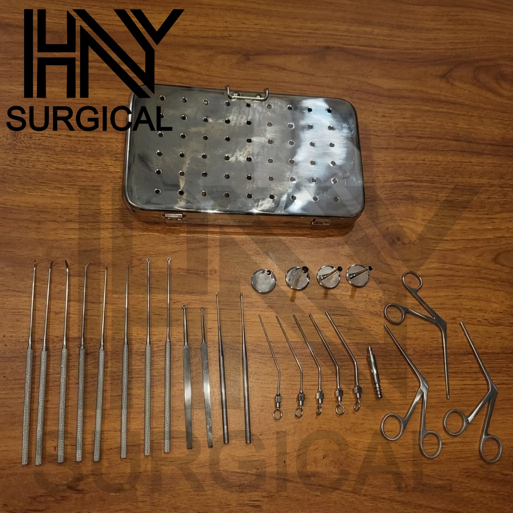 Myringotomy Instruments Set Of 15 Instruments For ENT Myringoplasty Surgical
