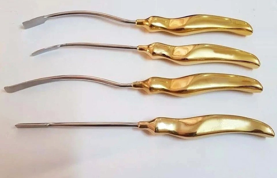 Face Lift Browlift Dissectors & Elevator Set of 4 pcs Plastic Surgery-Instrument