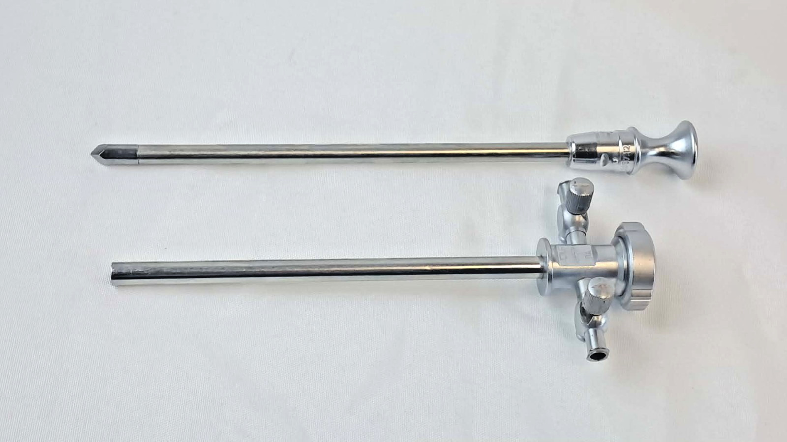 Richard Wolf 8857.04 7.5mm Dbl Stopcock Cannula & 8857.12 Obturator Arthroscopic