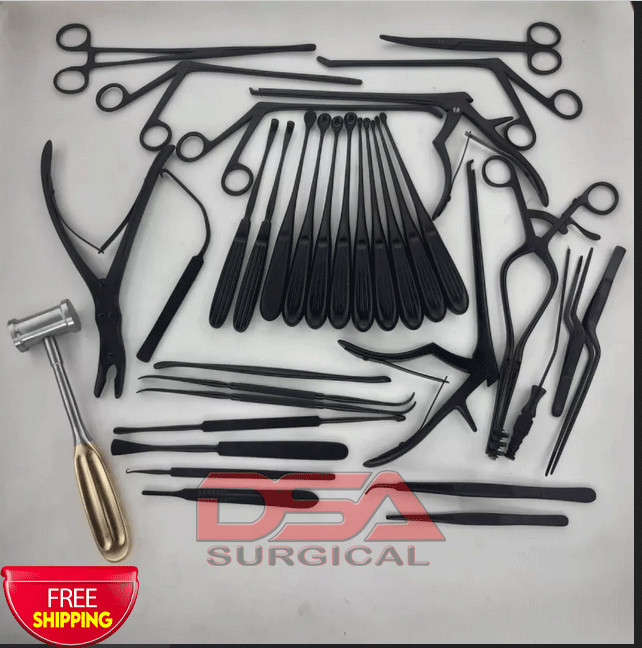 Laminectomy Set 35 Pcs Black Coated Surgical Orthopedic Surgical Instruments