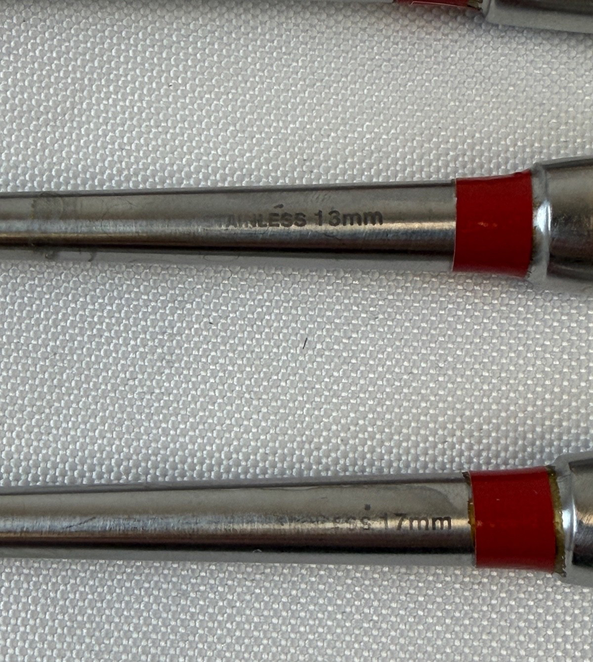 Set of 5 Aesculap OM471 17mm 13mm 11mm 8mm x 9″ Barnhill Adenoid Curettes ENT