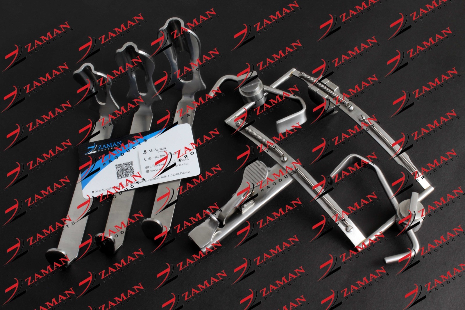 Dingman Mouth Gag With 3 Blades Dental ENT Surgical Retractor By Zaman Products