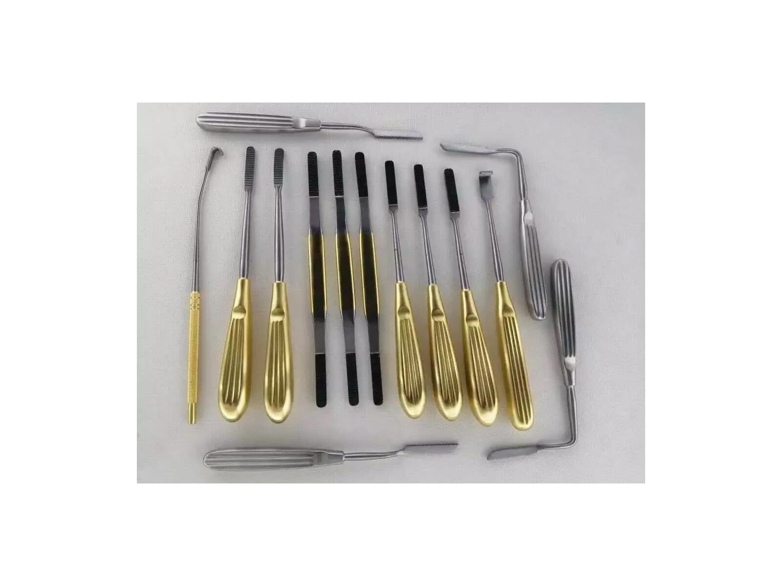 Plastic Surgery Face Lift Endoscopic Brow Lift Nasal Rasps Instrument Box 15 PCS