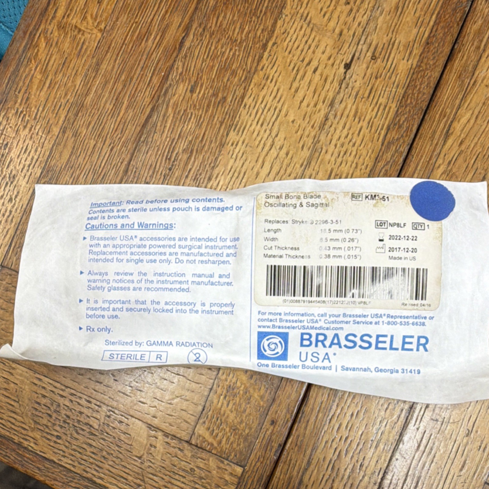 Brasseler USA Small Bone Blade Oscillating & Sagittal
