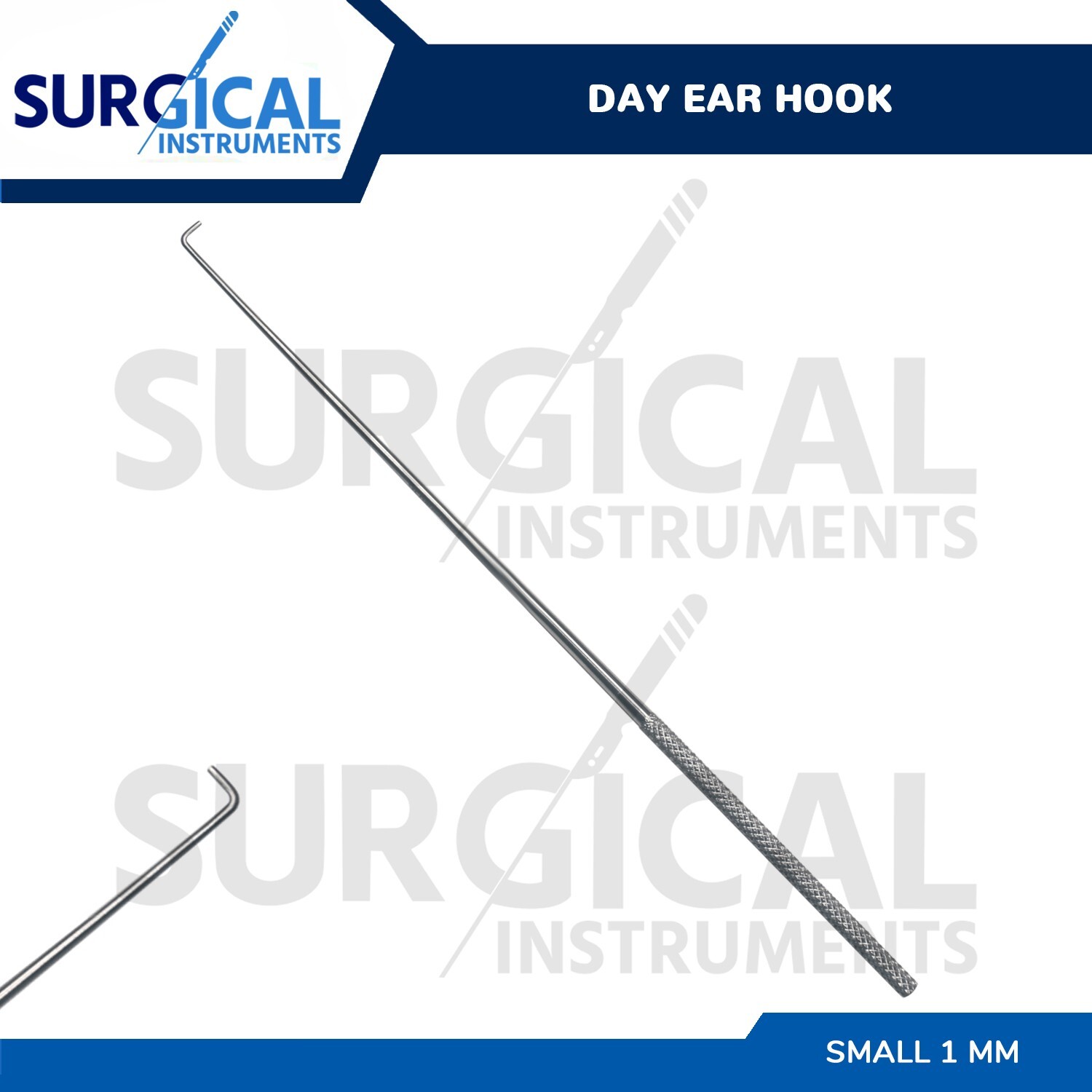 Day Ear Hook 6.5″ Small 1 MM ENT Surgical Instruments German Grade