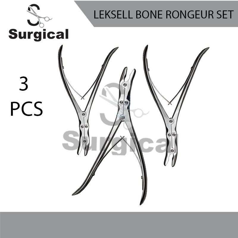 Leksell-Stille Bone Rongeur Set Of 3 Pieces Surgical Instruments