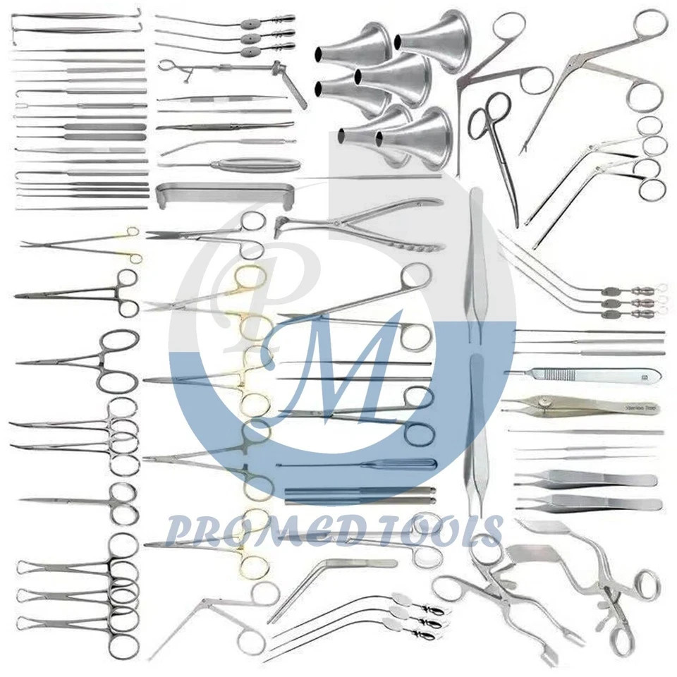 Tympanoplasty Instruments 101 Pcs Micro Ear Surgery Set ENT Surgical Instruments