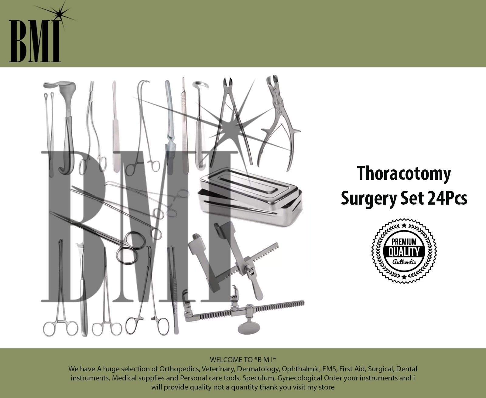 Thoracotomy Surgery Set 24Pcs Thoracotomy Instruments Surgical Instruments