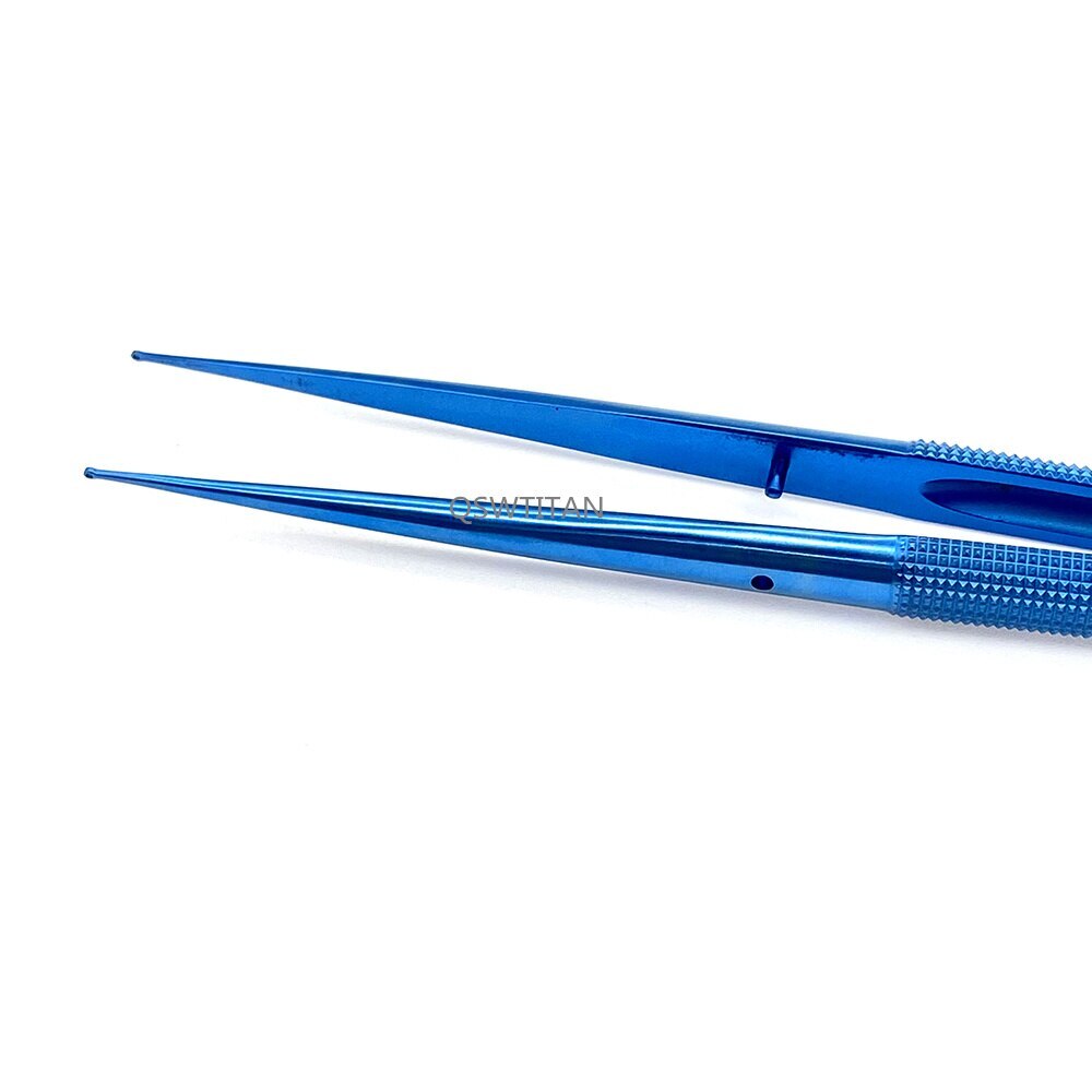 Titanium Micro Ring Forceps 1.0mm Round Handle Micro Surgical Instrument