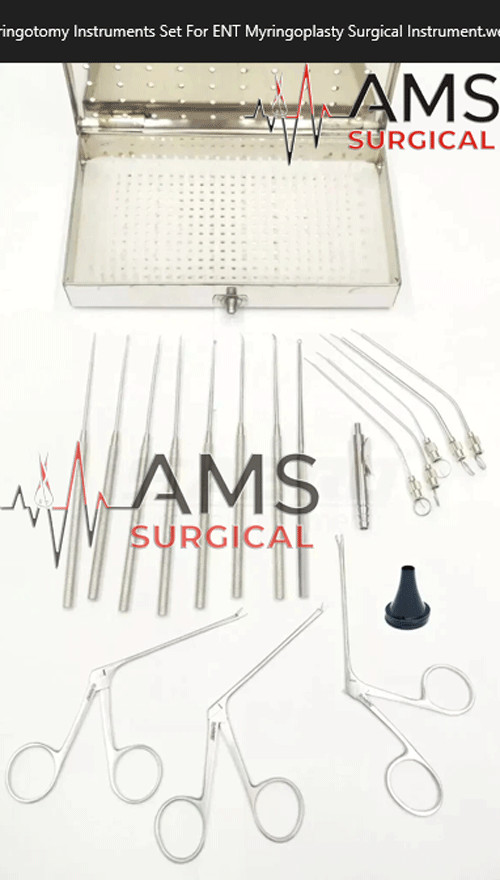 Myringotomy Instruments Set For ENT Myringoplasty Surgical Instrument