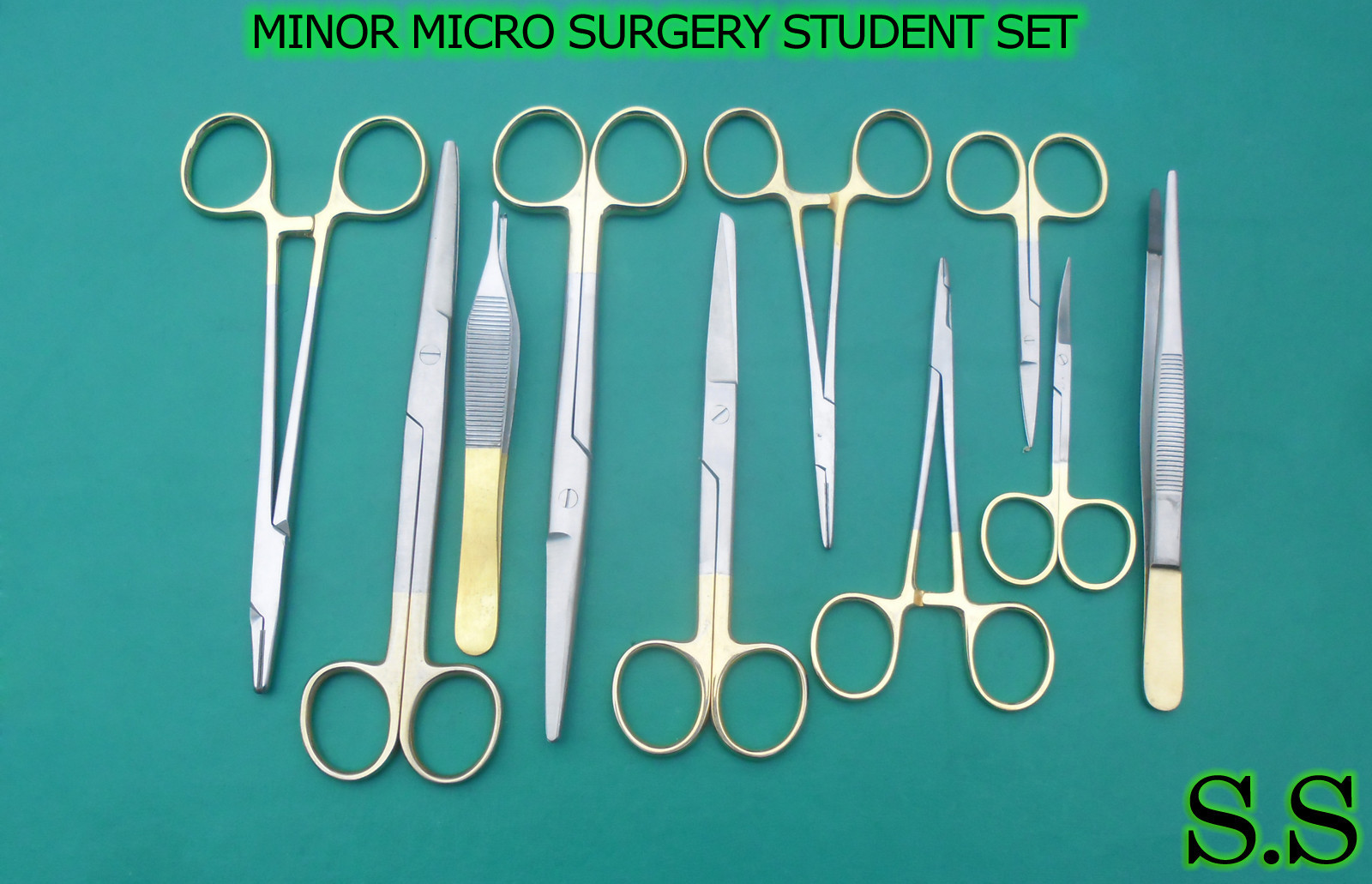 10 Pc Minor Micro Surgery Student Surgical Instruments Set DS-1135