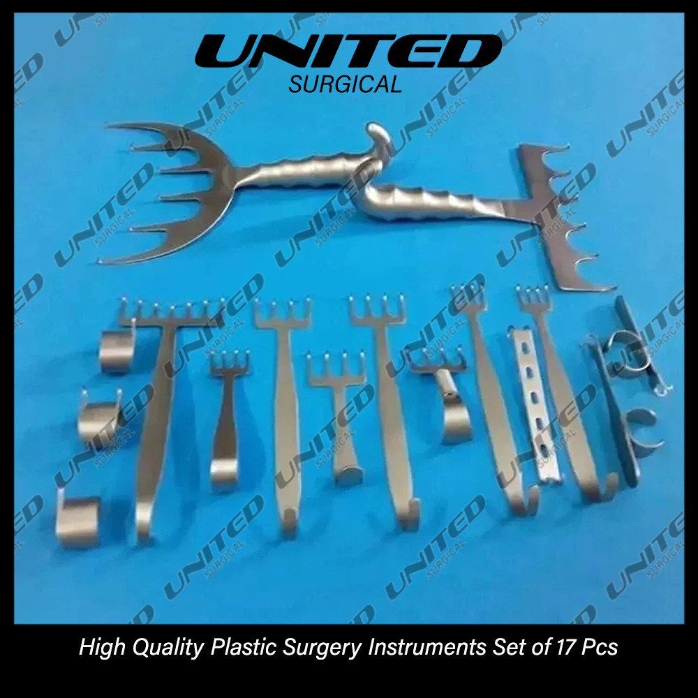 High Quality Plastic Surgery Instruments Set of 17 Pcs