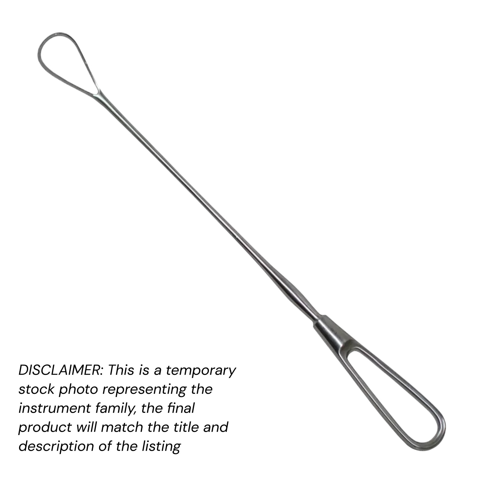 5 pcs Bumm Uterine Curettes 12.5″ Rigid Sharp Blade Size 1 17x33mm XPRS OR Grade