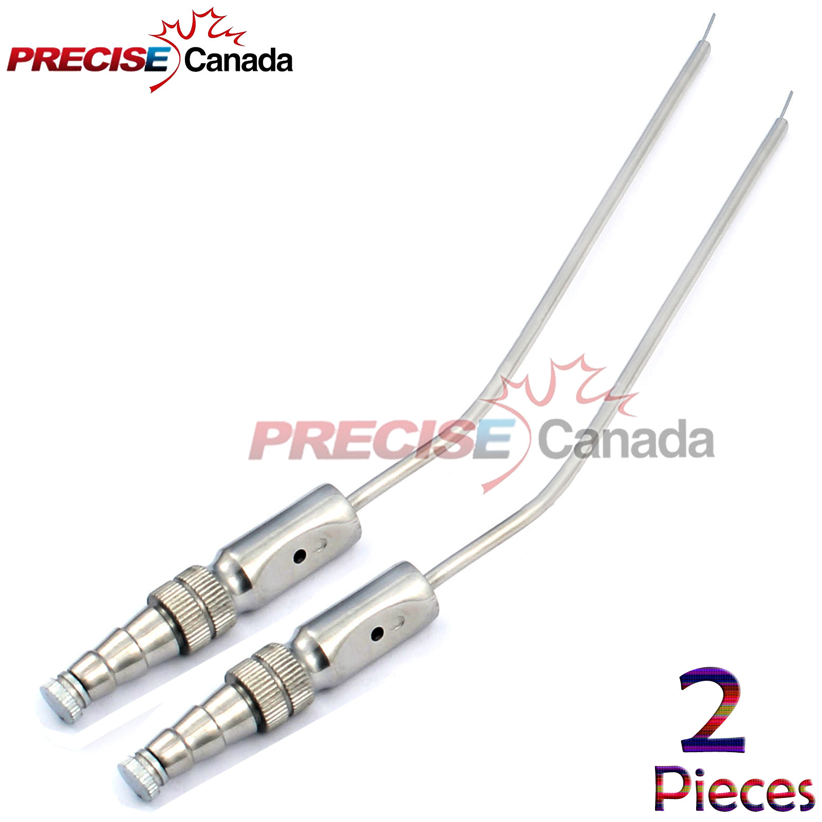 2 Pcs Frazier Suction Tube 7 Fr – 2.3mm Ent Surgical Instruments A+ Quality