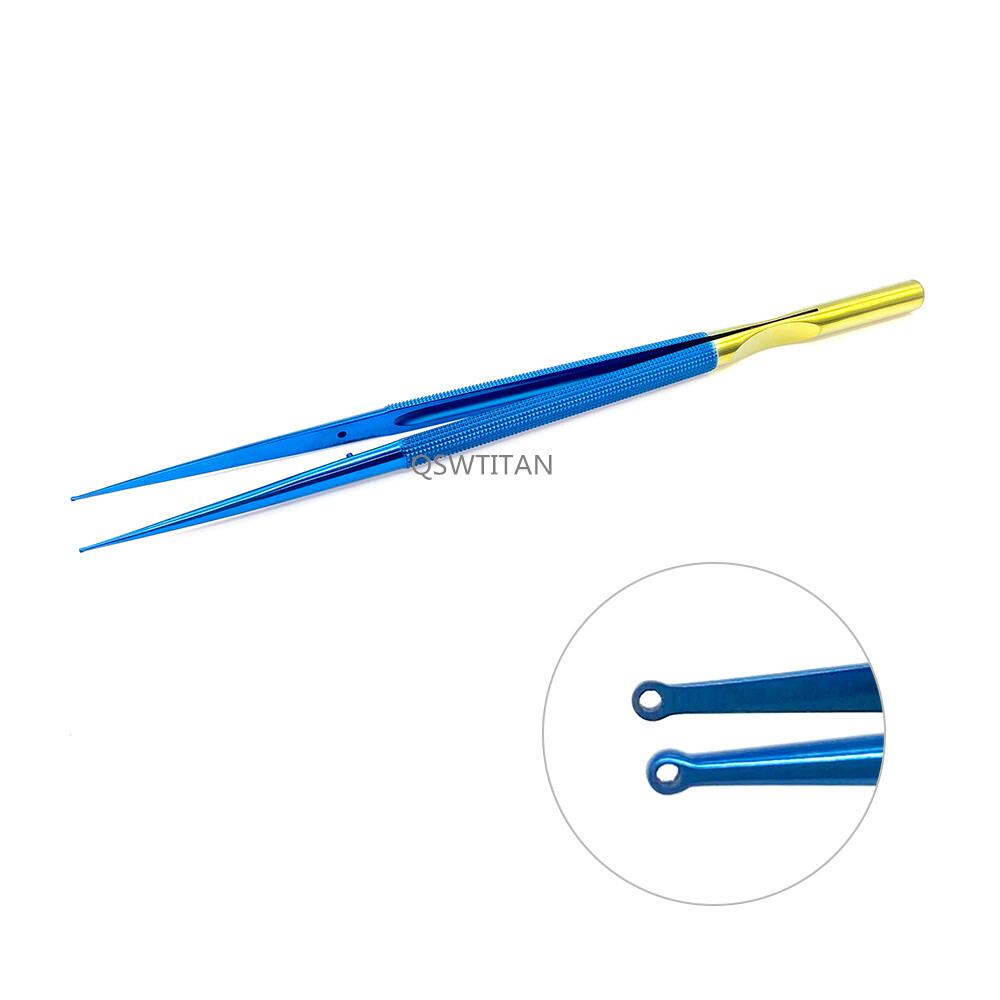 Titanium Micro Ring Forceps 1.0mm Round Handle Micro Surgical Instrument