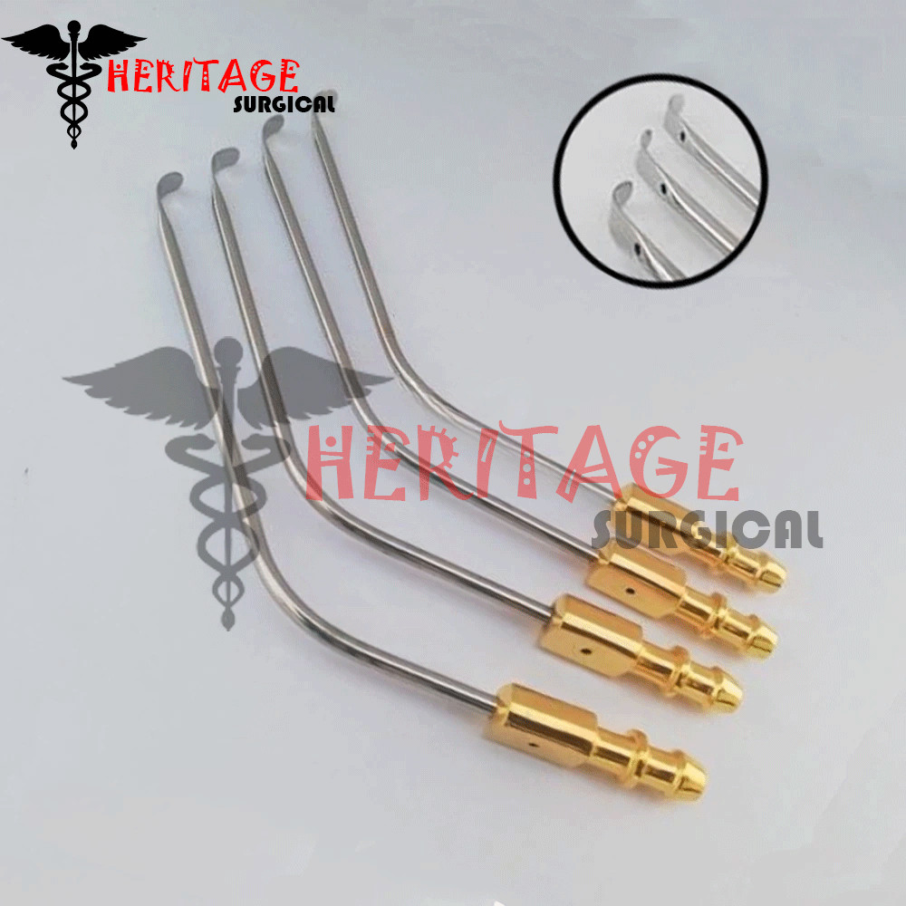21.5cm Love Nerve Root Retractor With Suction Tube Professional Neuro Spine