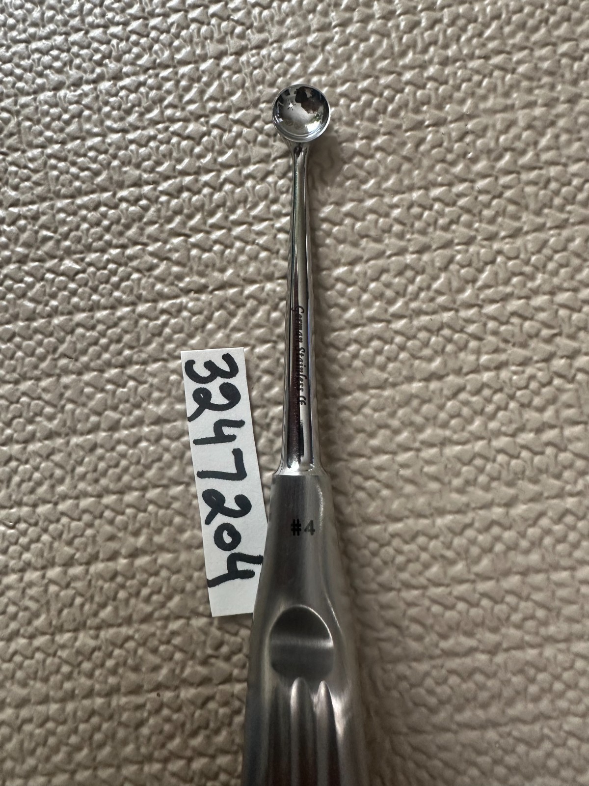 1PCS–BRUN ORTHOPEDIC CURETTES#4—- 6-3/4″