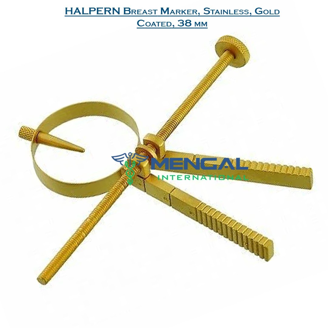 HALPERN Breast Marker 38 mm, Stainless, Gold Coated, plastic surgery instruments