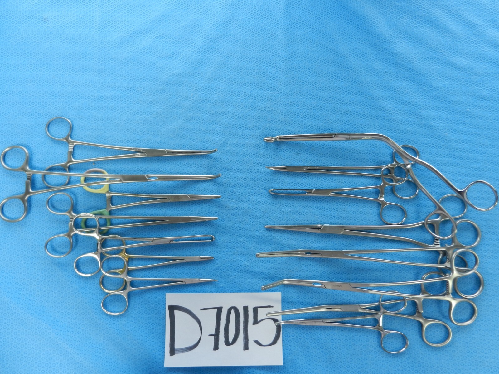 D7015 Jarit V. Mueller Pilling Weck Surgical Forceps Lot of 15 Approx 13-25.5cm