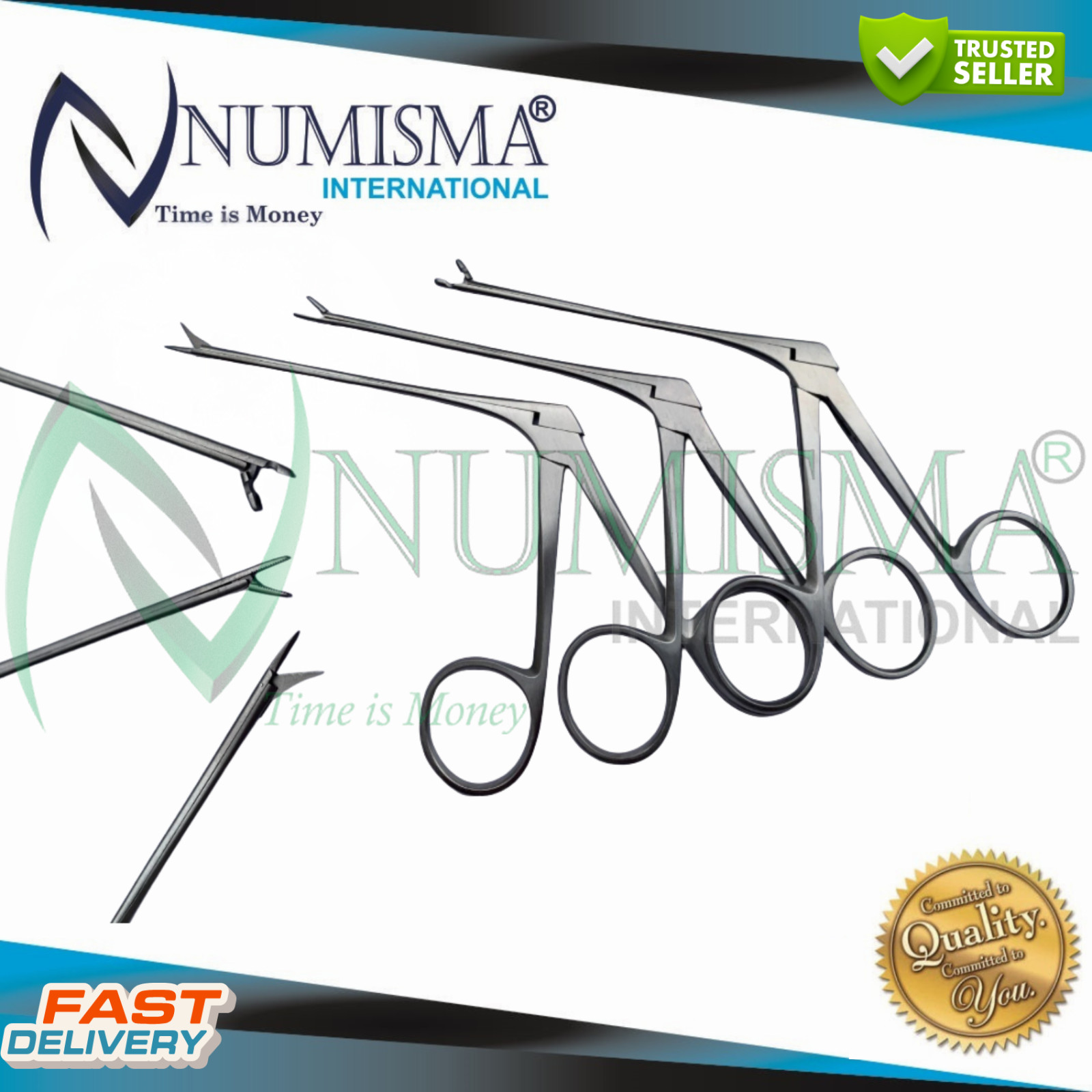 Ear Forceps Set of 3 Pcs ENT Surgical Instruments Used in Ear Surgery