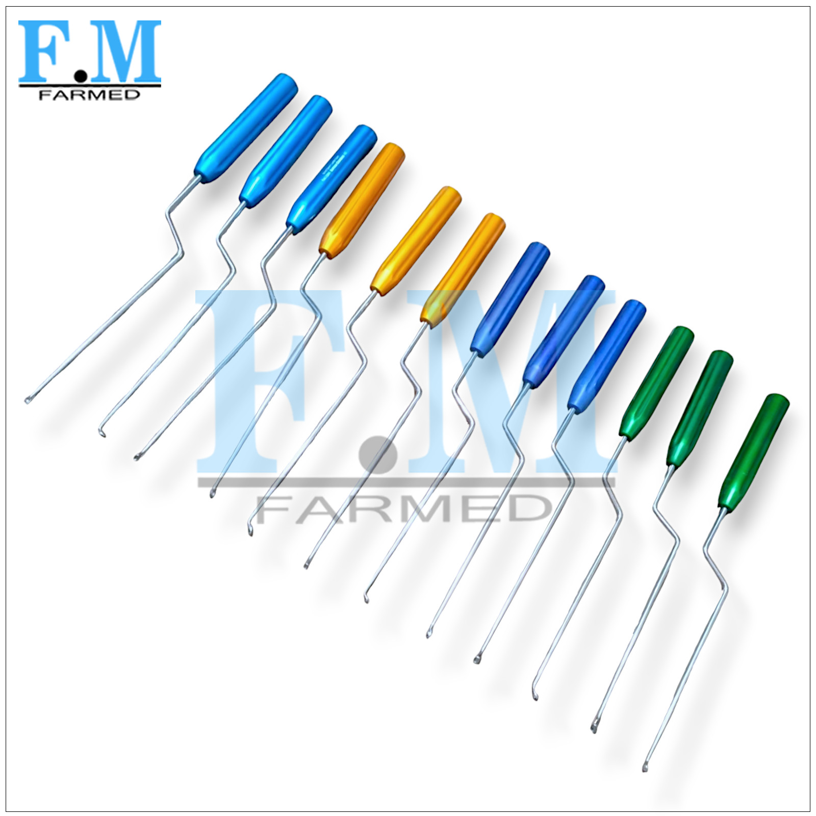 Basic MIS Lumbar Spine Surgery Curettes Set of 12 Pcs Instruments Top Quality