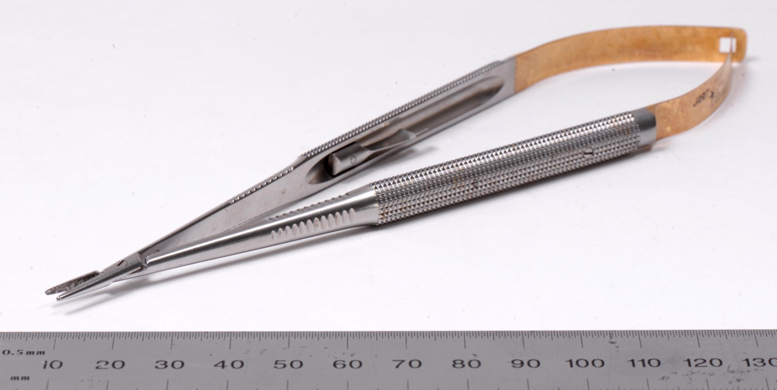 Jarit #278-093 Micro Needle Holder 7¼” Surgical 1.2mm Tip Stardust Stainless