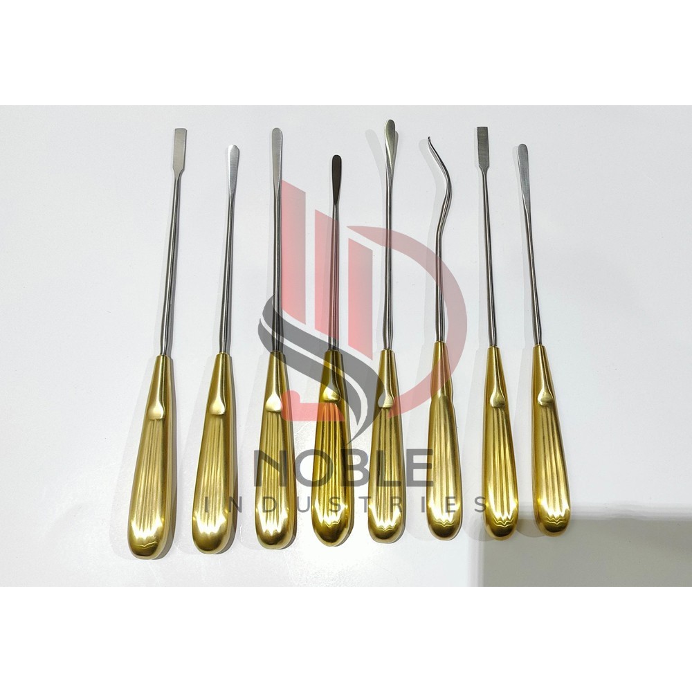 Endoscopic Face Lift Brow lift Dissectors, Elevator Set of 8 Pcs Plastic Surgery