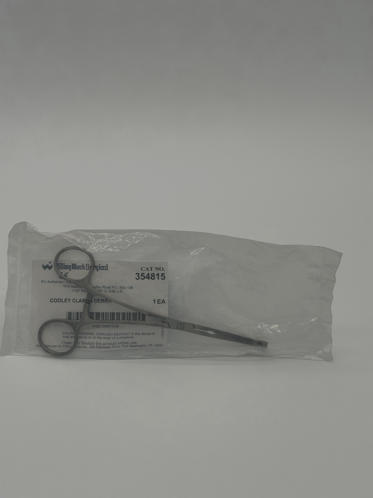 Pilling-Weck Surgical Cooley DerrA Clamp 354815 NEW Sterile NOS
