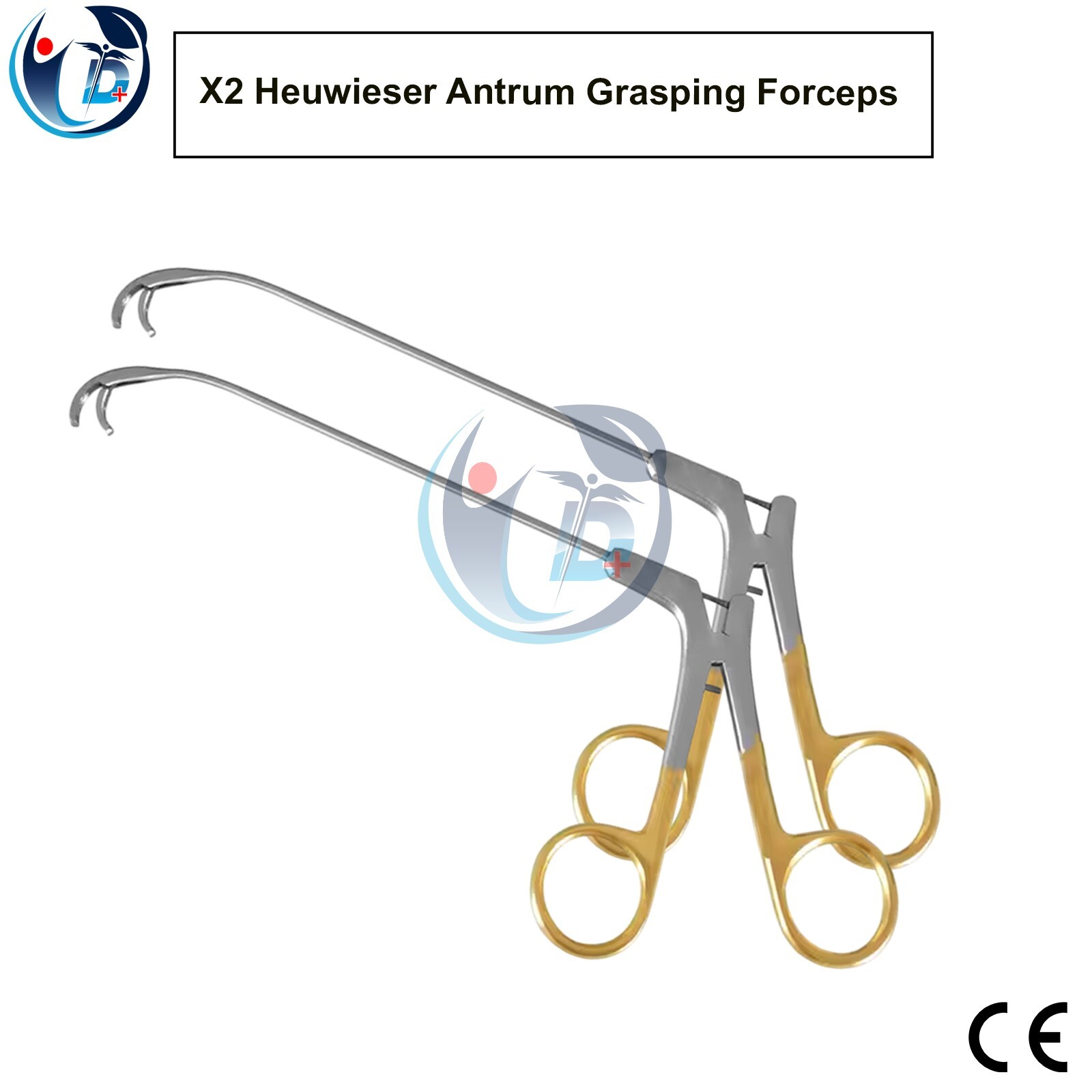 2x Heuwieser Antrum Grasping Forceps Used for Rhinology ENT Surgical Instruments
