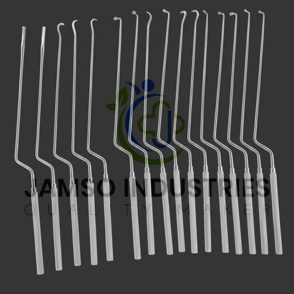 TRANSSPHENOIDAL NEURO CURETTES SET – 16 PIECES MICROSURGICAL INSTRUMENT KIT