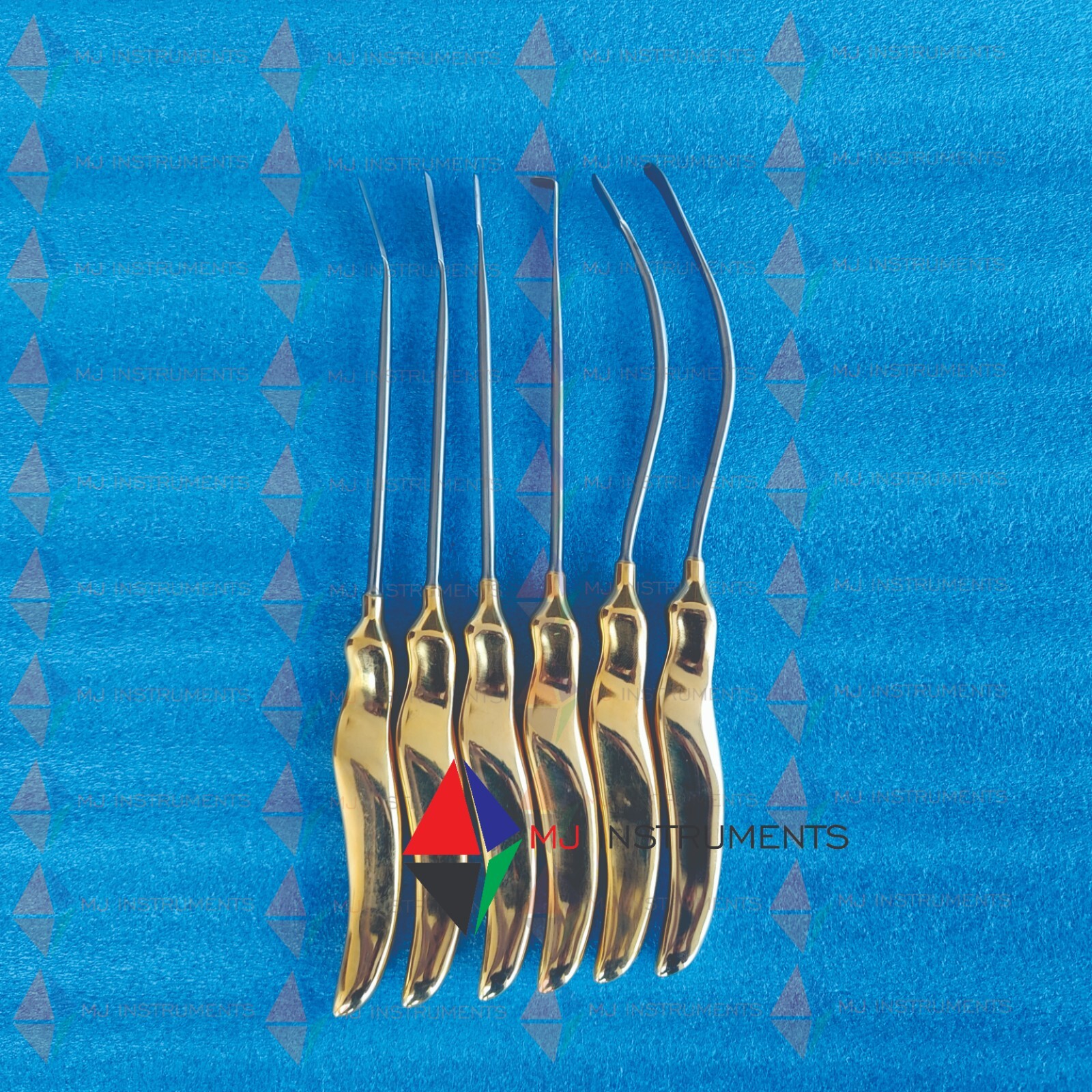 Face Lift Browlift Dissector & Elevator Set of 6 Pcs Plastic Surgery Instrument