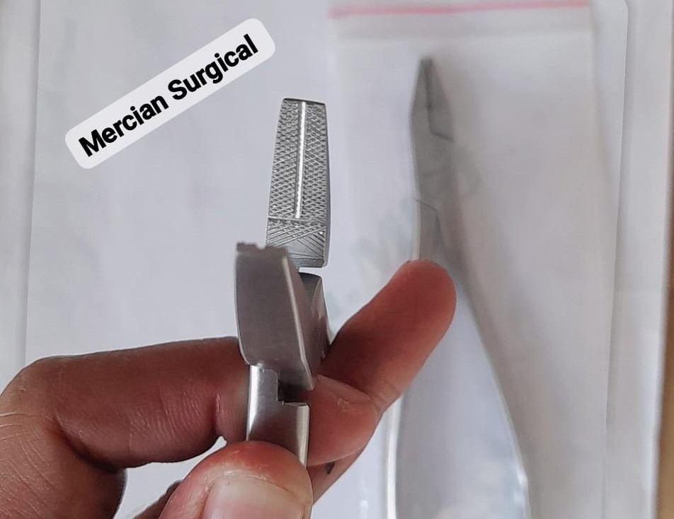 Orthopedic Flat Nose Bone Holding Pliers 17cm Stainless Steel 2PCS Set