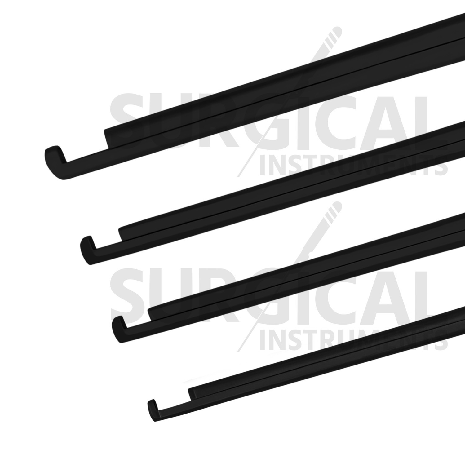 4 Pcs Kerrison Rongeurs 6″ Black (1, 2, 3, 4mm) 90 Degree Up Cervical German Gr