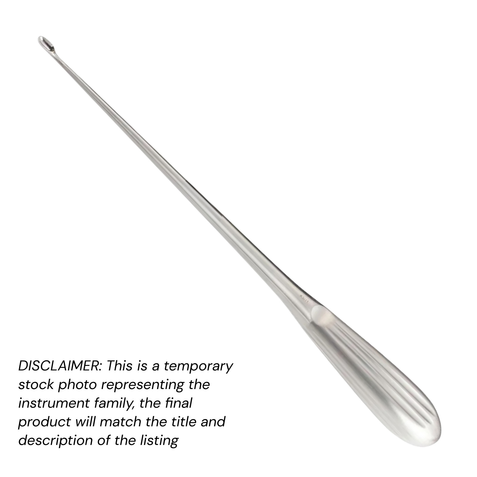 Scoville Ruptured Disc Curette, 10″, 4×9 mm Cup, Angled Up