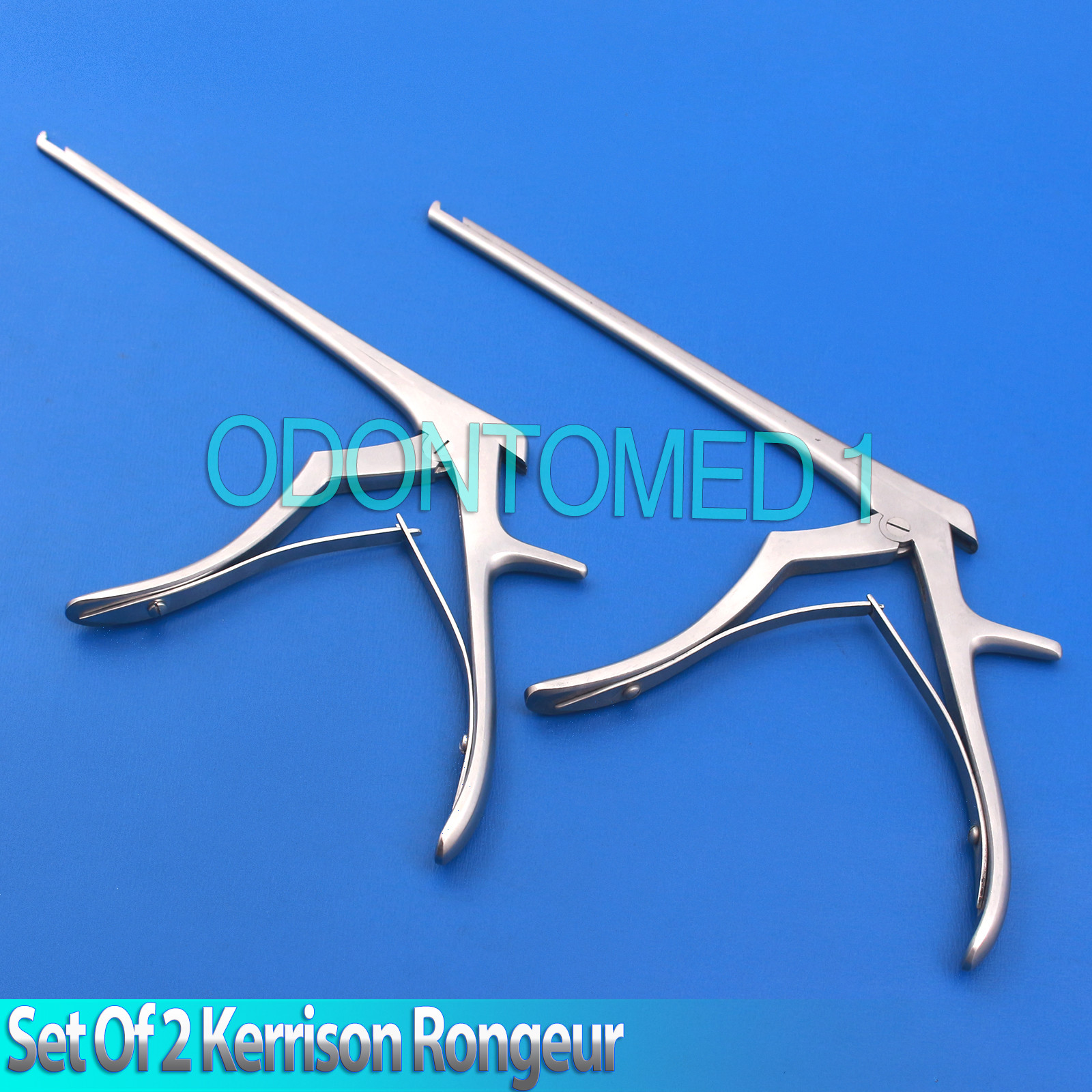 Set Of 2 Kerrison Rongeur 7″ Shaft 2mm + 5mm 45° Up Bite Orthopedic Instruments