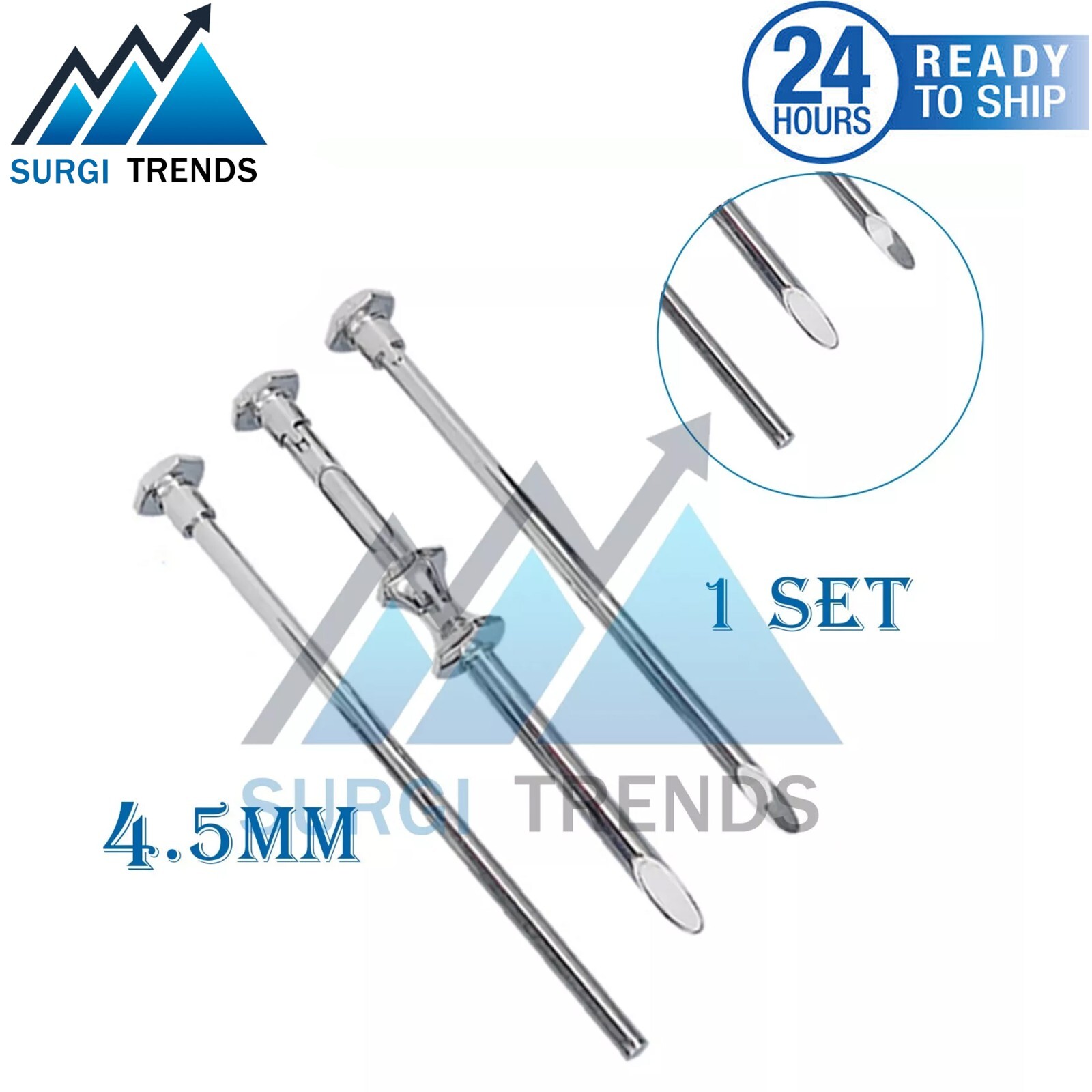 HRT Trocar 4.5 mm Hormone Replacement Pellet Insertion Kit